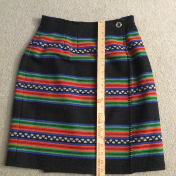 Knockabouts by Pendleton women's wrap Weaving peasant skirt wool, made in USA - Picture 7 of 9